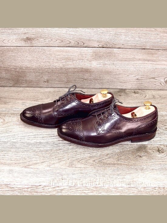 * NIB * $375 Allen Edmonds 6TH AVENUE Derby 7 D DarkChestnut * add $15 new Trees main image 8
